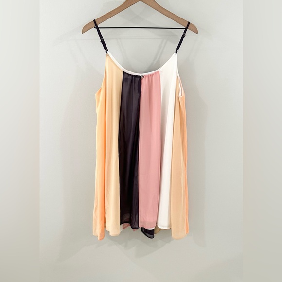 NWT She + Sky Multi Color Stripe Dress Size Large - Picture 5 of 5